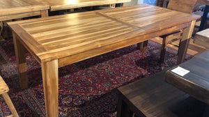 Reclaimed teak wood dining table