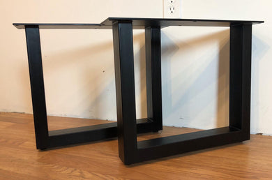 Square metal end base / legs for coffee or cocktail table