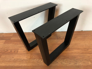 Trapezoid metal coffee table base