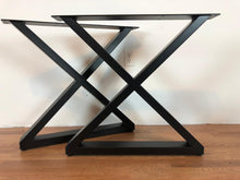 X metal dining table base 30"