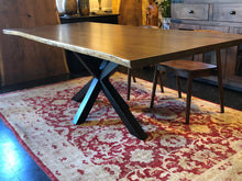 Live edge walnut wood dining table 84"