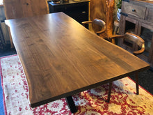 Live edge walnut wood dining table 84"