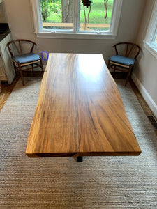 Acacia wood dining table