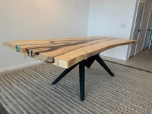 Live edge tamarind wood slab dining table