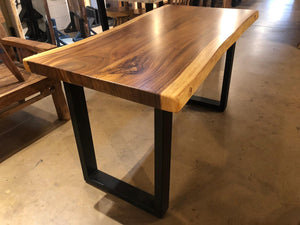 Live edge acacia wood desk 51.5"