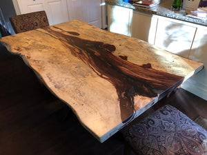 Live edge tamarind wood slab