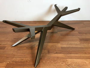 Mantis metal coffee table base brass finish