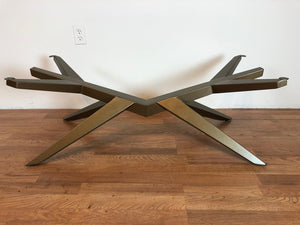 Mantis metal coffee table base brass finish