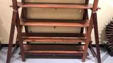 Reclaimed teak book rack / shelf 6 tiers