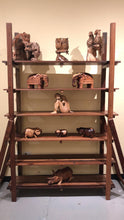 Reclaimed teak book rack / shelf 6 tiers