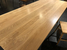 White oak dining table 96" x 38"
