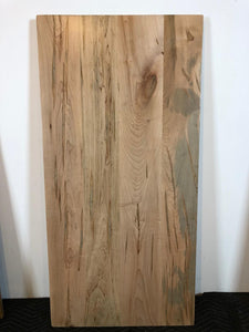 Wormy maple wood dining table