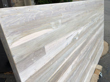 Reclaimed teak wood dining table in whitewash finish
