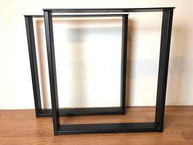 Rectangular metal end base / legs for dining table (#KY)