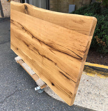 Live edge white oak wood table top 63"