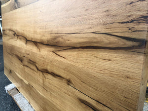 Live edge white oak wood table top 63"