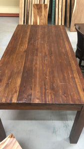 Reclaimed teak wood dining table 83"
