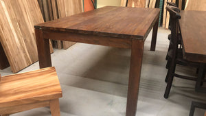 Reclaimed teak wood dining table 83"