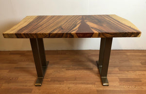 Live edge acacia wood desk