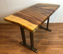 Live edge acacia wood desk