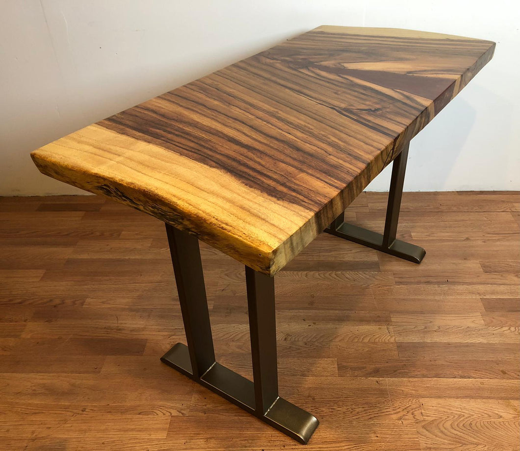 Live edge acacia wood desk