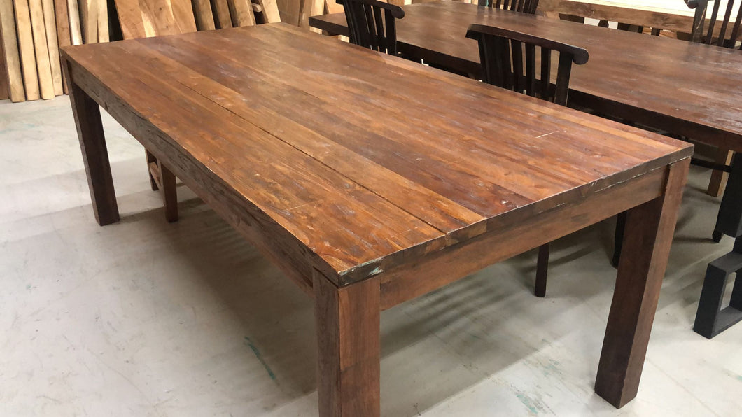 Reclaimed teak wood dining table 83
