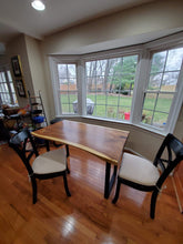 Live edge acacia wood dining table