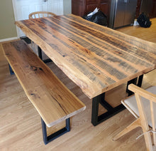 Live edge barnwood dining table