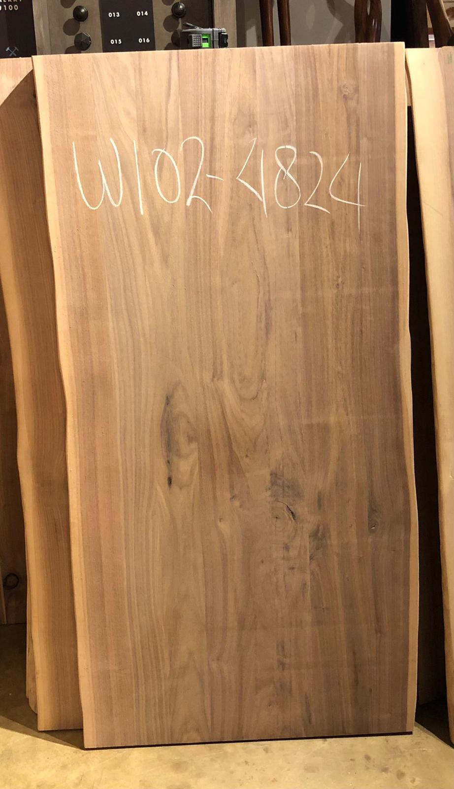 w102-4824 Live edge walnut wood 48x24