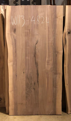 Live Edge Hardwood Slab for Furniture – Unfinished DIY or Custom Finished w113-4824 48