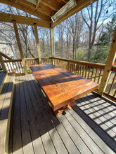 Reclaimed teak wood dining table