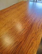 Live edge sapele wood dining table