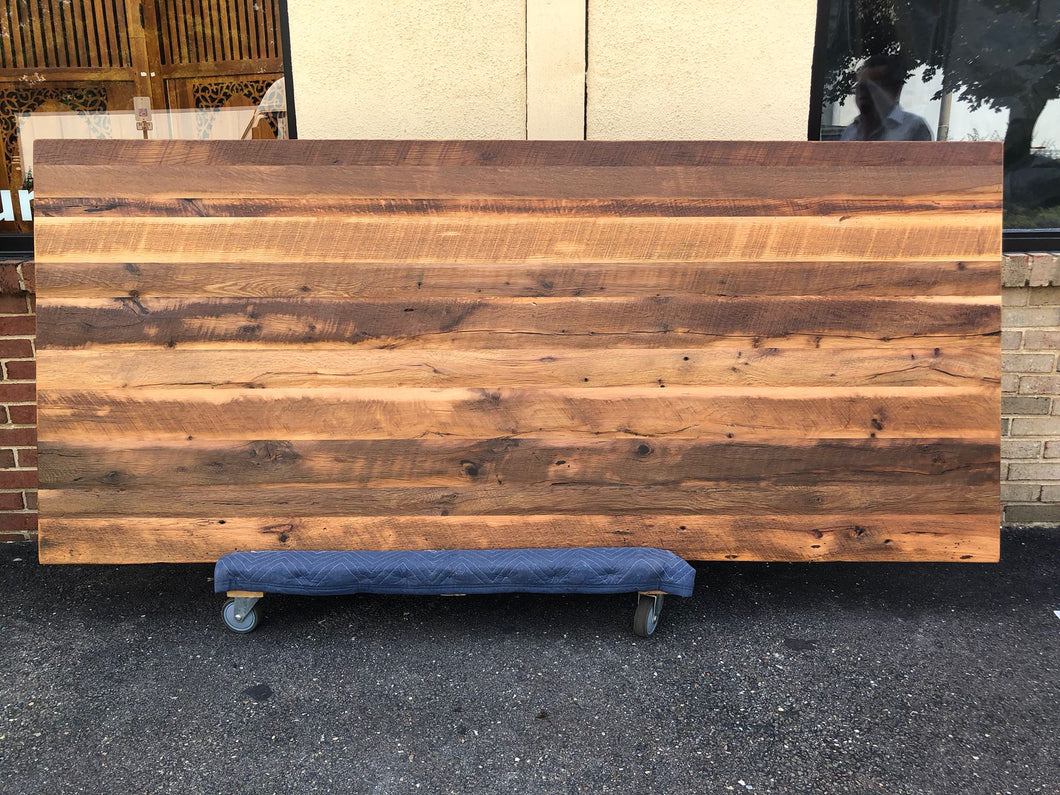 BW2 Barnwood reclaimed oak wood dining table top 96