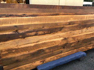 BW2 Barnwood reclaimed oak wood dining table top 96" x 42"