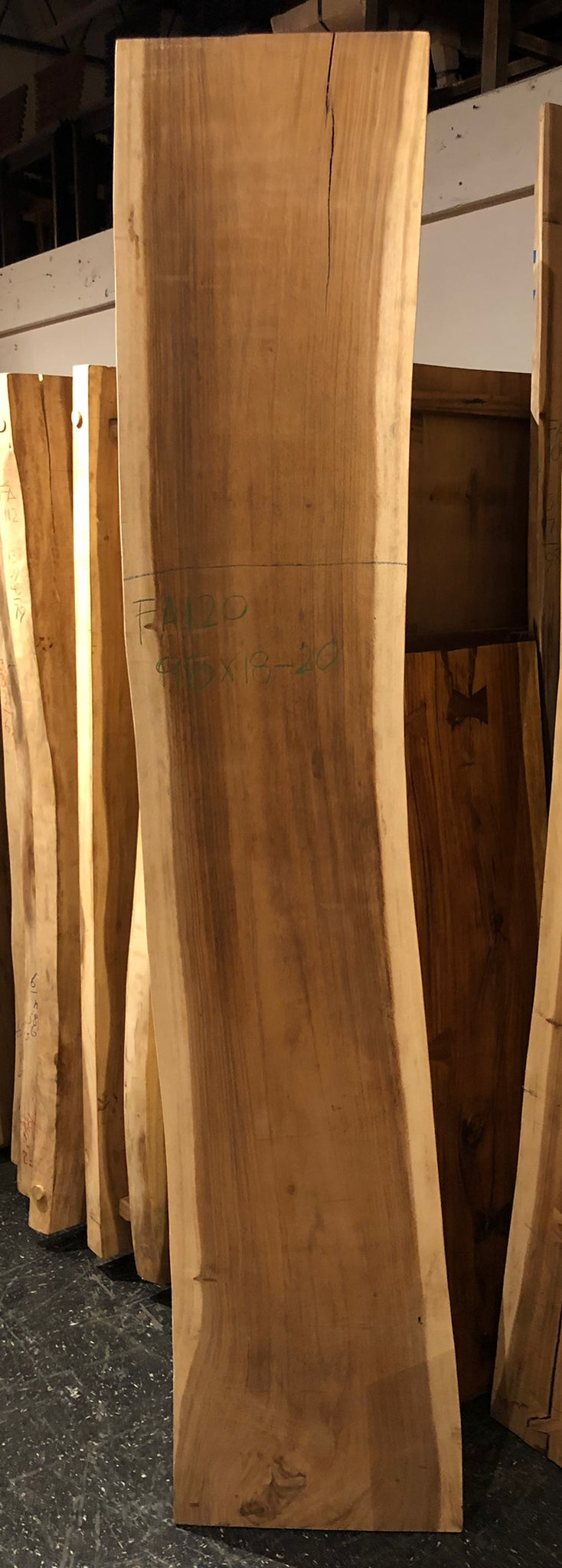 FA120-9820 Live edge acacia wood 98