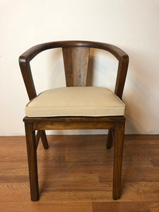 Urbana Mid Century Modern Dining Chair with Finishing + Cushion