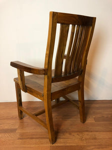 Whu Dining Arm Chair with Finishing