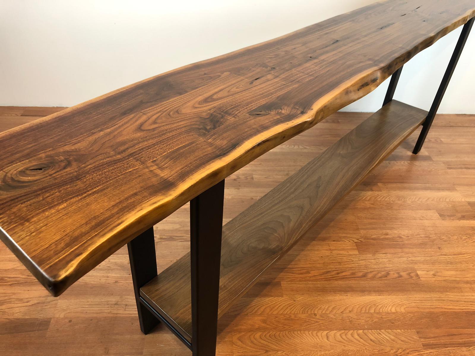Slab console sale table