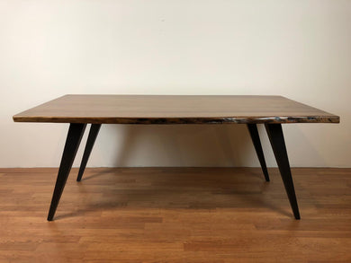 Midcentury modern corner post metal base for dining table