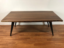Midcentury modern corner post metal base for dining table