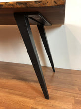 Midcentury modern corner post metal base for dining table