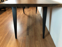 Midcentury modern corner post metal base for dining table