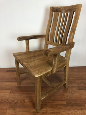 Whu Dining Arm Chair Unfinished