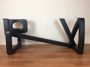 Stylish metal frame for dining table – base only