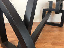 Custom dining table foundation – metal base for quartz or marble tops