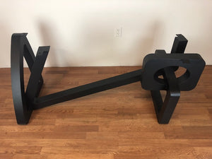 Custom dining table foundation – metal base for quartz or marble tops