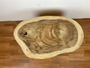 AS05 Live edge acacia wood crosscut slab 38" x 24"