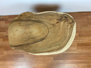 AS08 Live edge acacia wood crosscut slab 37" x 24"