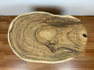 AS12 Live edge acacia wood crosscut slab 38" x 25"