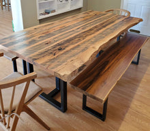 Live edge barnwood dining table